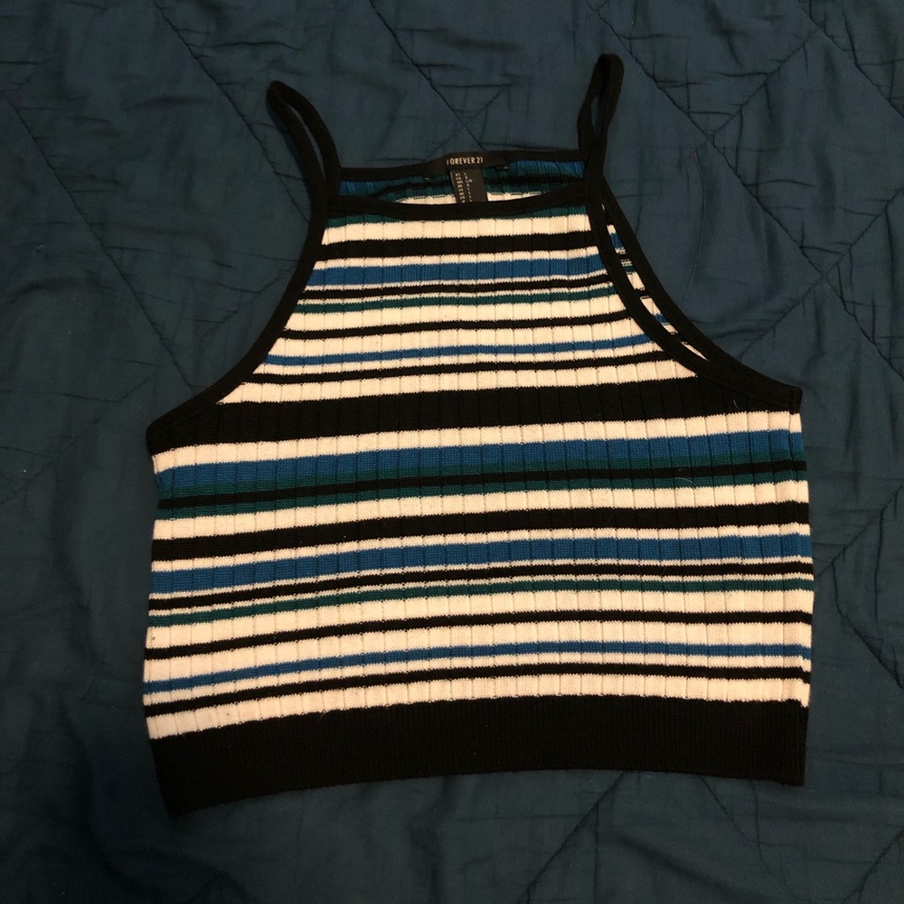 Striped crop top
